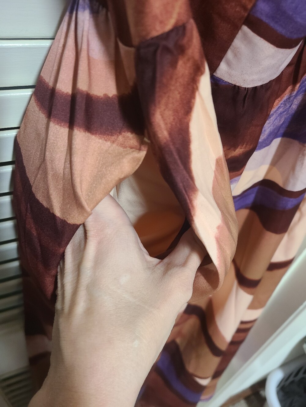 Banana Republic Multi Color Stripe Drop Waist Midi Skirt - Picture 4 of 6